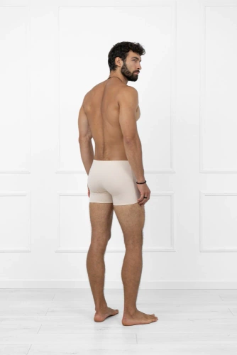 Apollo pánske boxerky Italian Fashion beige - bavlna, elastický strih