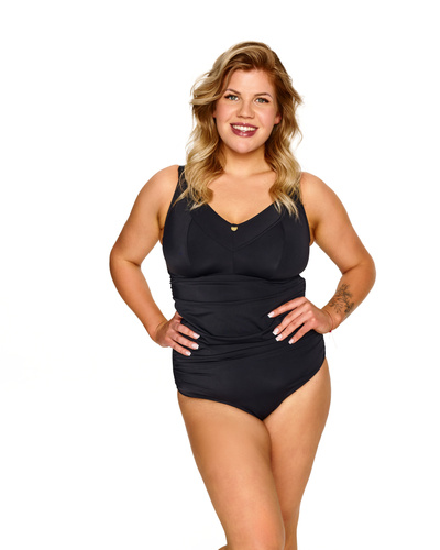 Jednodielne plavky Lupoline Zenith čierne soft bez kostíc