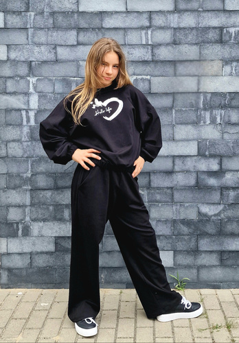 Gaja Detská mikina Bambarillo black | Elastická bavlnená mikina