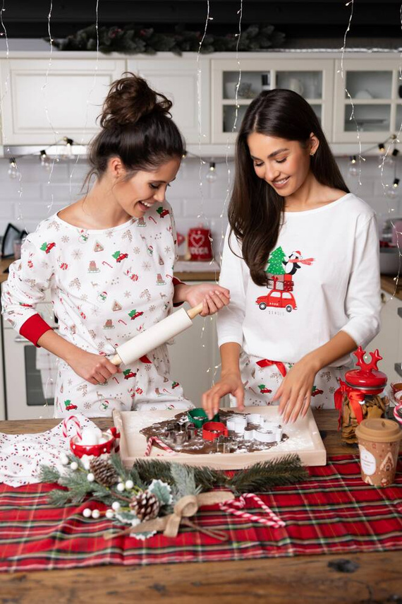 Dámske pyžamo Lillian Sensis -ecru