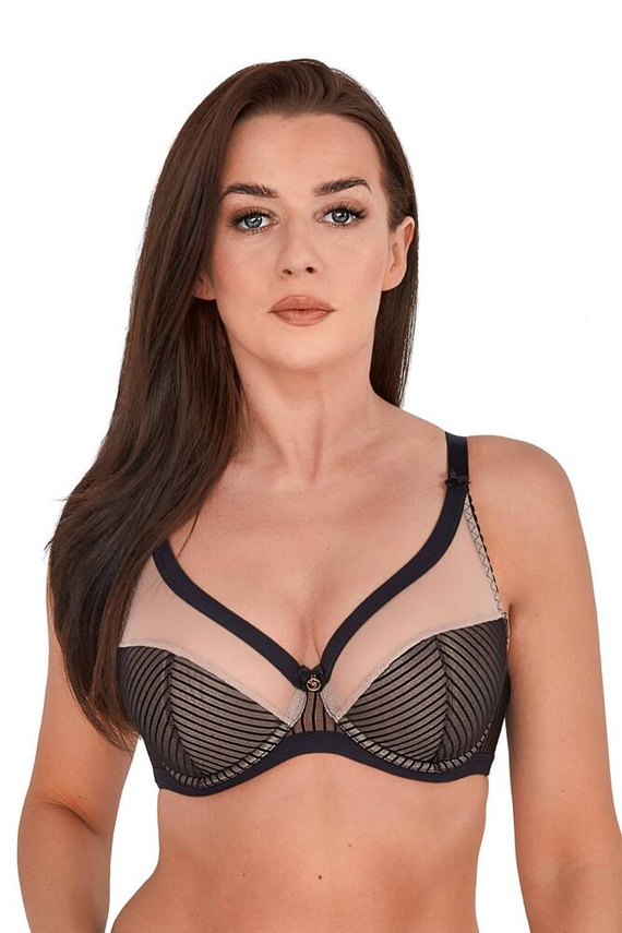 BS 1211 Polovystužená podprsenka Kim Gaia čierno-béžová