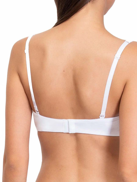 1580 Push-up podprsenka Fantastic - bandeau, mikrovlákno Sielei white