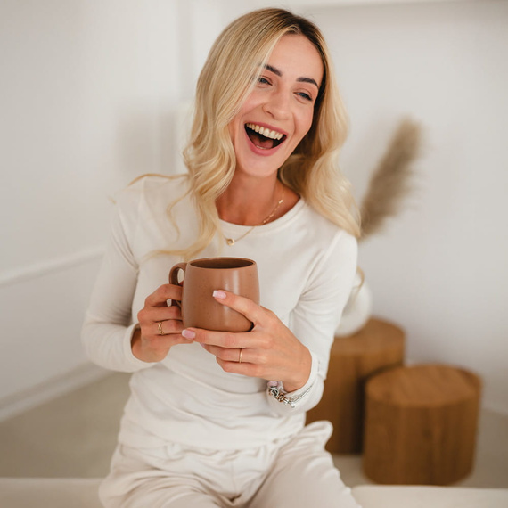 Eevi pre ženy Blúzka s dlhým rukávom ecru - bavlna + modal, elegantná, pohodlná