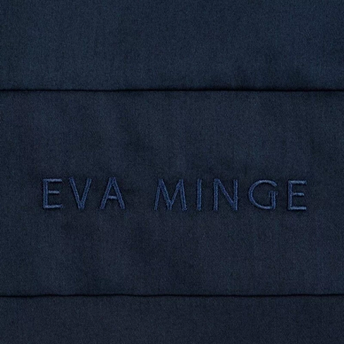 1F Elegantné saténové posteľné prádlo Eva Minge Eurofirany navy blue | makrosatén 100 % bavlna