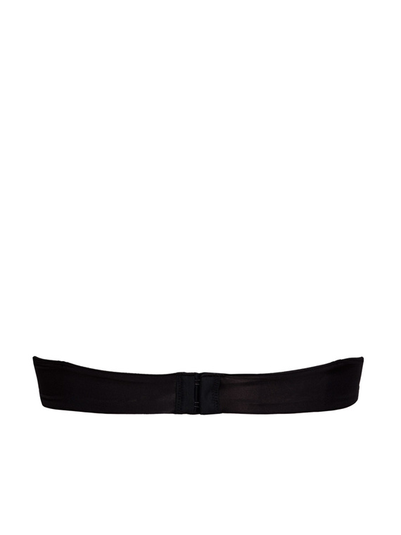 1580 Push-up podprsenka Fantastic - bandeau, mikrovlákno Sielei čierna