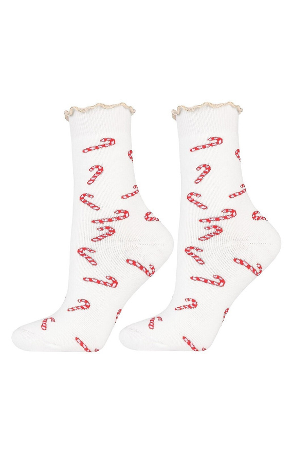 Vianočné ponožky Moraj CSL300-092 - bavlnené, mäkké, lurexové a froté ponožky