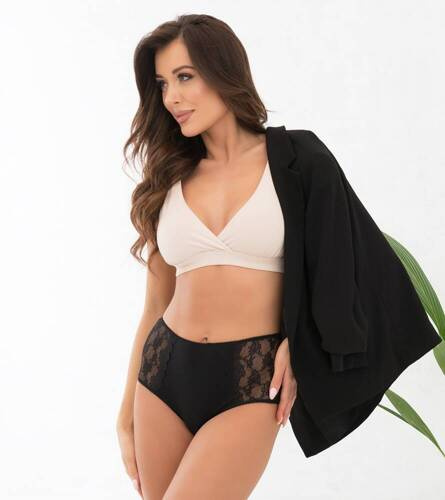 Elba maxi nohavičky Italian Fashion - čierne