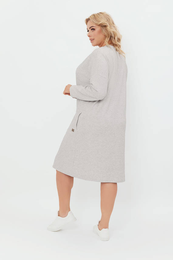 Dámska tunika s dlhým rukávom Avira Italian Fashion - light melange