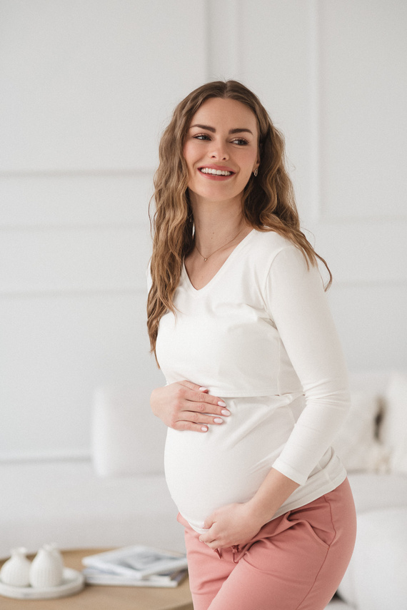 Milk&Love Milk Shirt tehotenská a dojčiaca blúzka 7/8 rukáv