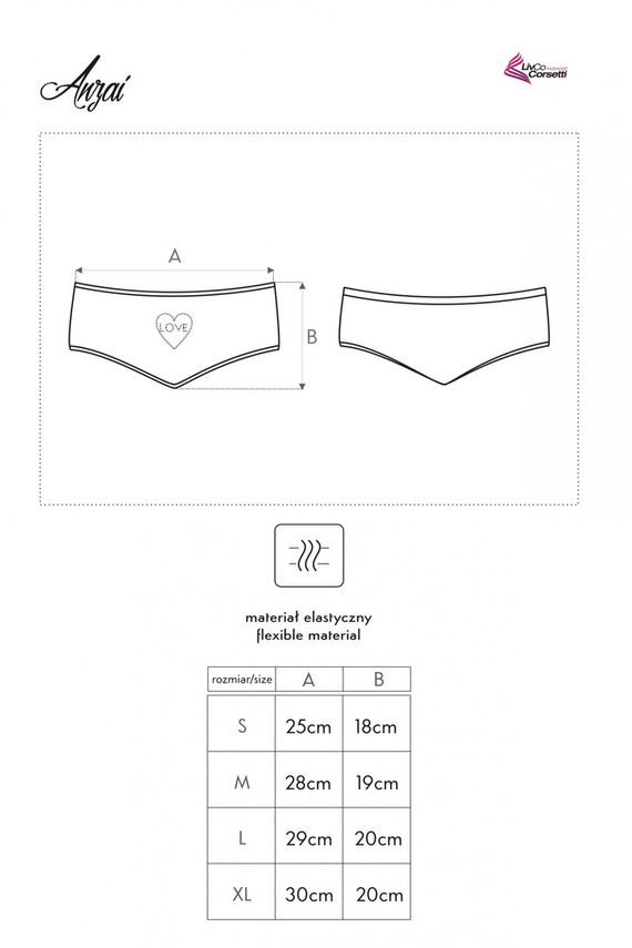 Anzai Dámske nohavičky LivCo Corsetti Fashion black