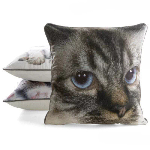 Obliečka Animal 45x45 zamat Eurofirany so zipsom cat