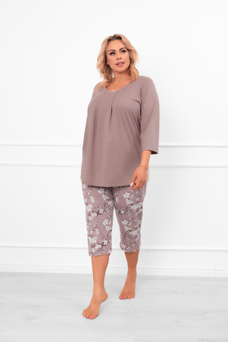 Dámske pyžamo Oszima - 3/4 rukáv a nohavice, bavlna Italian Fashion