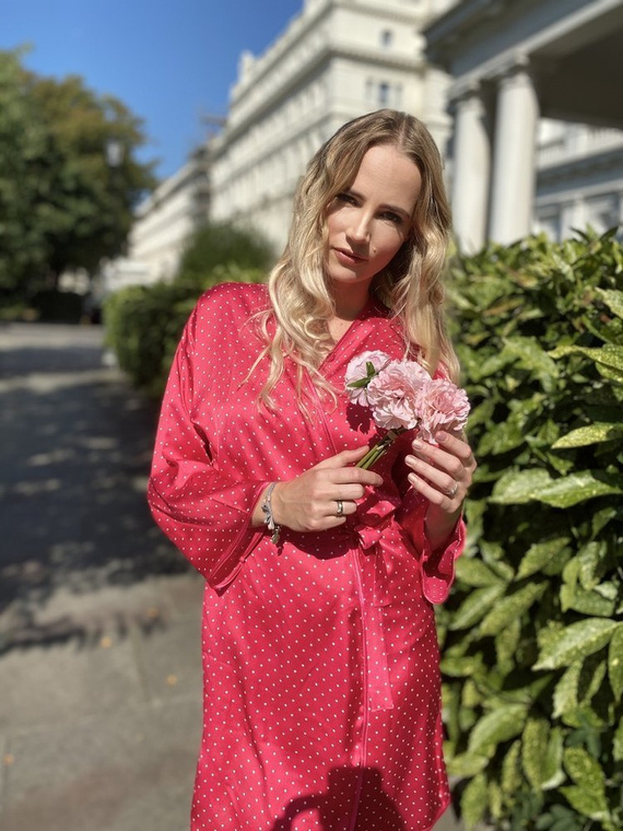 370 Laurine Forex dámsky župan - malinový