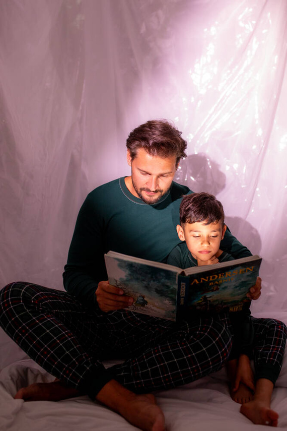 Fogo Pánske pyžamo s dlhým rukávom, dlhé nohavice Talianska móda - zelená/potlač