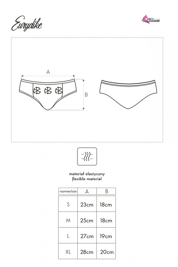 Eurydike Dámske módne nohavičky LivCo Corsetti - čierne