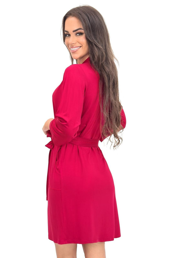 Dámsky župan Sonia Donna s čipkou | viskóza | rukáv 7/8 | viazanie