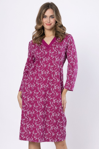 Emili 1635 Dámske tričko Leveza bavlna s dlhým rukávom amarant - klasické a pohodlné