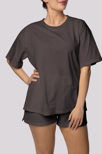 Bliss dámske pyžamo s krátkym rukávom Mona graphite