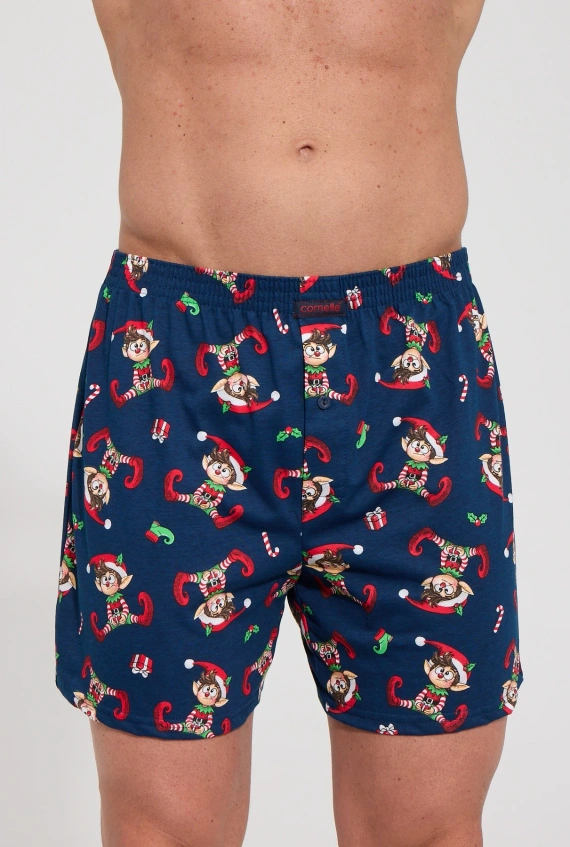 Pánske boxerky Cornette 016/26 Elf 2 voľné bavlnené vianočné