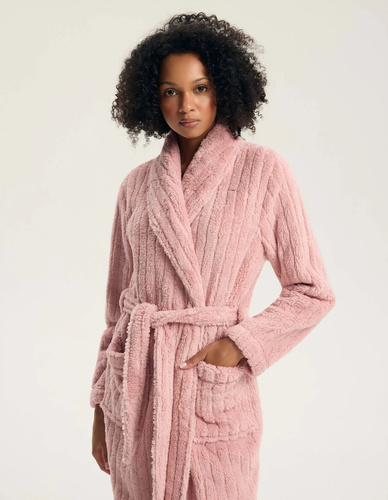 Henderson Greta 45408 Dámsky župan Dusty Rose mäkký s leskom