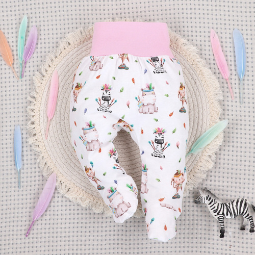 ABN-5542 Nini Happy Animals detský polospánok z organickej bavlny - pohodlie, bezpečnosť, šetrný k životnému prostrediu