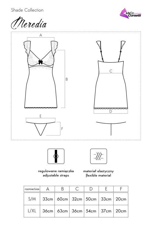 Meredia LC 11247 Dámsky dvojdielny set LivCo Corsetti Fashion