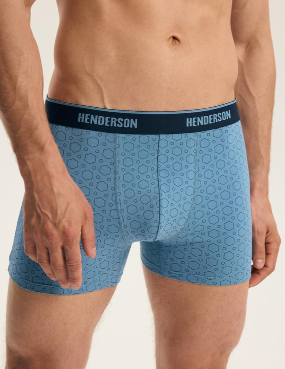 Pánske boxerky Henderson 44515 Brex2 2-pack bavlnené so širokou gumou a logom