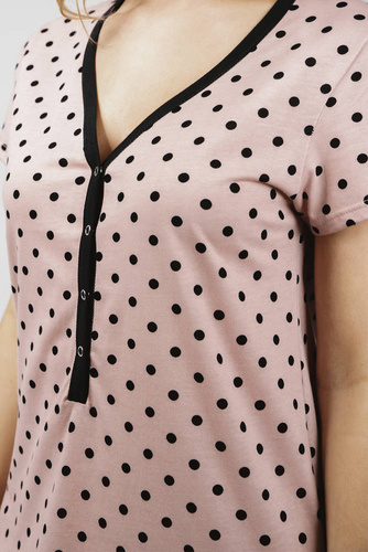 Buscato nočná košeľa s krátkym rukávom Talianska móda - potlač