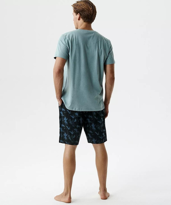 Pánske letné pyžamo Atlantic NMP-399 100% bavlna – ľahké pohodlné