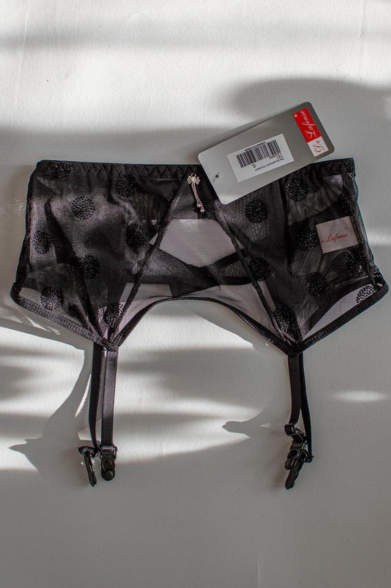 741 Yolanda podväzkový pás De Lafense - čierny