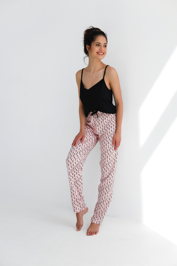 Dámske pyžamo Paula Sensis - čierne