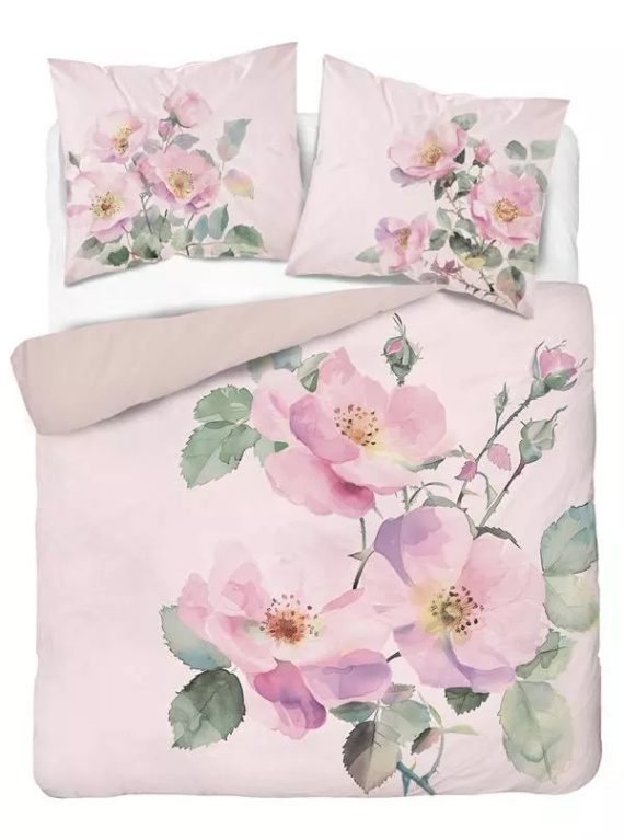 5426 3D posteľná bielizeň z mikrovlákna v pastelových farbách divokých ruží - Detexpol