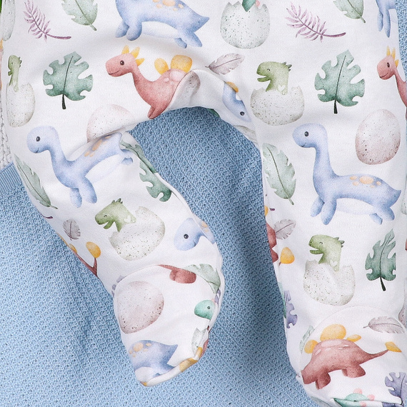 ABN-5572 Dino Explorer detské poltopánky Nini print | organická bavlna, pohodlný strih