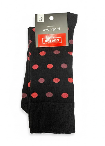 Pánske bavlnené ponožky Milena 0125-132 black- elegantné, priedušné, perfektne padnúce, prvotriedny komfort na každodenné nosenie