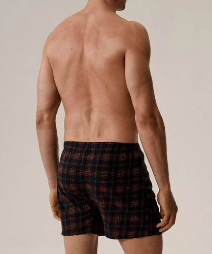 Pánske bavlnené boxerky 2GMB-013 Atlantická zeleno-modrá farba v balení po 2 kusoch