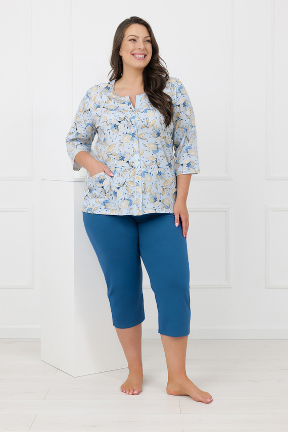 Dámske pyžamo Celozja Italian Fashion 100% bavlna 3/4 rukáv 3/4 nohavice