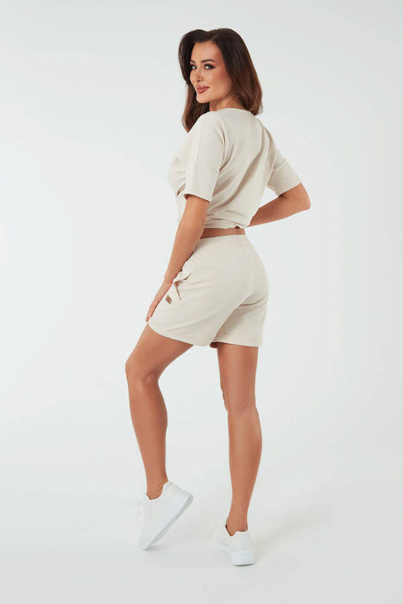 Dámske krátke šortky Madri Italian Fashion - béžové