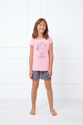 Lotte Dievčenské pyžamo Italian Fashion - ružová/potlač