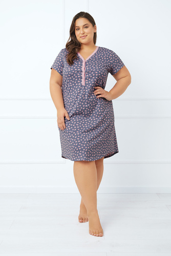 Nočná košeľa a dojčenské šaty Tiana, krátky rukáv Talianska móda - potlač