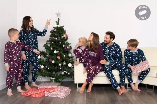 Sid Detské pyžamo Italian Fashion - bordová potlač