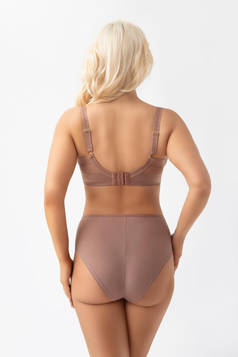 Gorsenia K564 VICKY Mocca podprsenka mäkká soft s kosticami pre veľké prsia