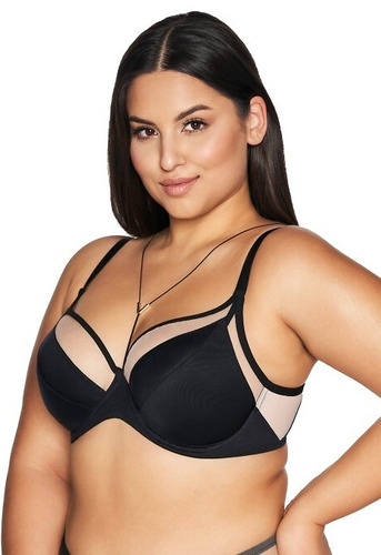 2136 Mäkká podprsenka Ava - čierna