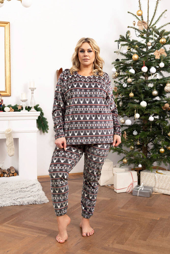 Island Fleece dámska súprava Italian Fashion - grafitová potlač