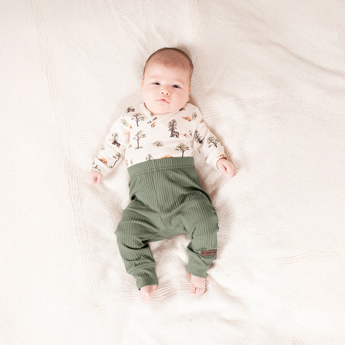 218016 Bavlnené nohavice Yogi Bear Nicol - rebrované, zelené