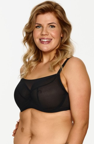 131 Mäkká podprsenka Lupoline - čierna