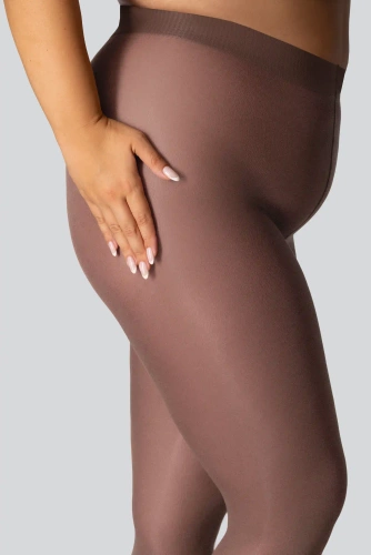 Elizabeth Queen Size pančuchy 70 den terra - hladké, matné, farebné, pohodlné