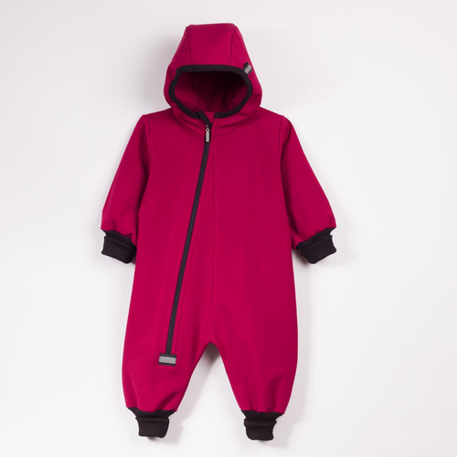 Detský overal Nicol 229081 Softshell s polarom bordový