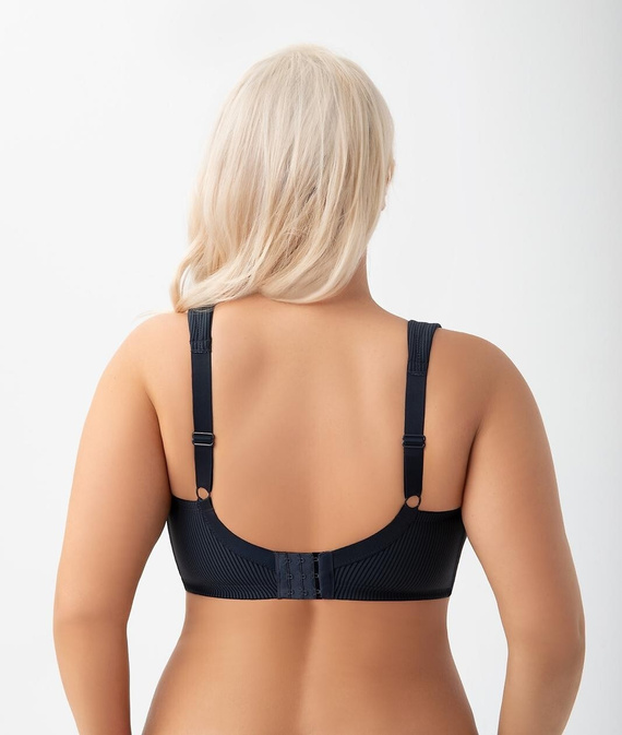 Mäkká podprsenka s kosticami K 973 Nela Gorsenia navy blue - pohodlná podprsenka pre plné poprsie