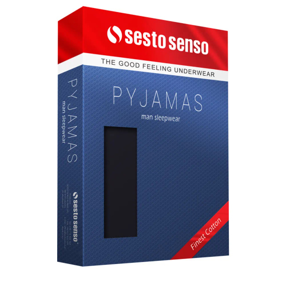 Sesto Senso 2723/02 Latte Pánska bavlnená krátka pyžama 100 % bavlna