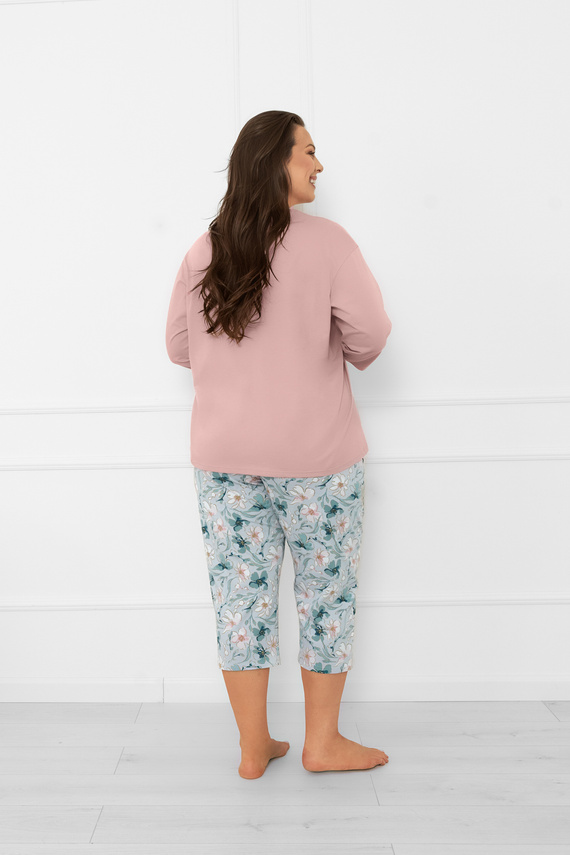 Dámske pyžamo Perlis - 3/4 rukáv a nohavice, bavlna Italian Fashion
